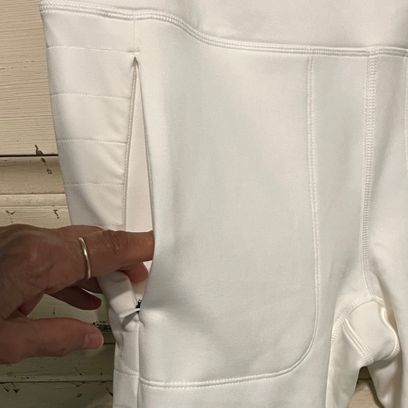 NWOT Spyder Active Women's Ivory Warming Fleece Lined Leggings Size L - Picture 5 of 8